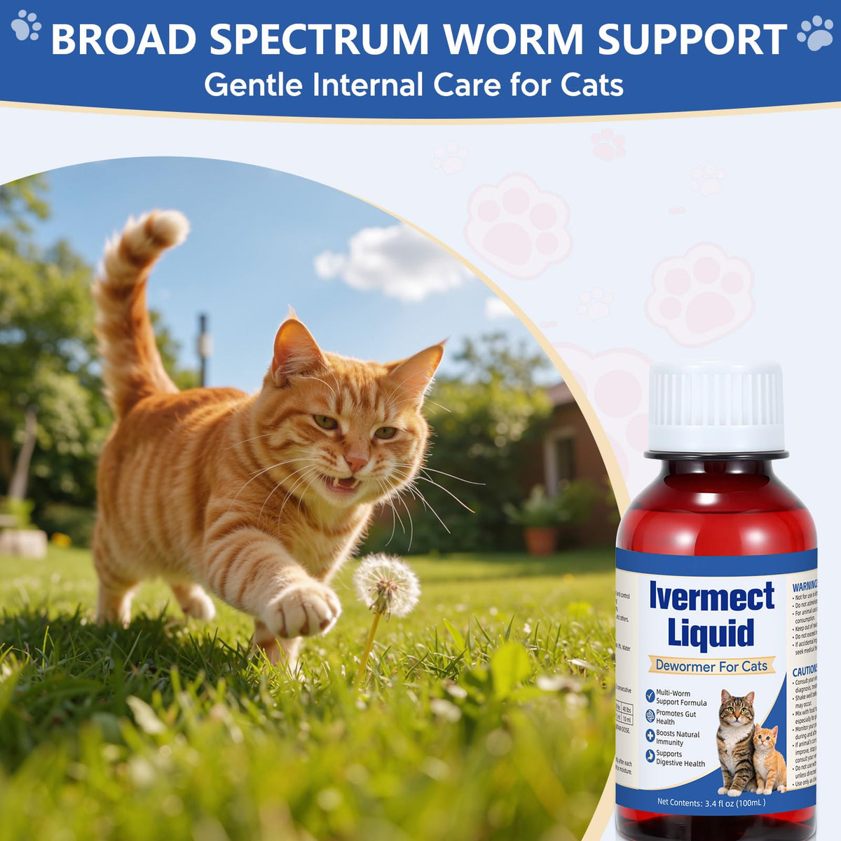 Broad Spectrum Cat Dewormer 100mL Q339378