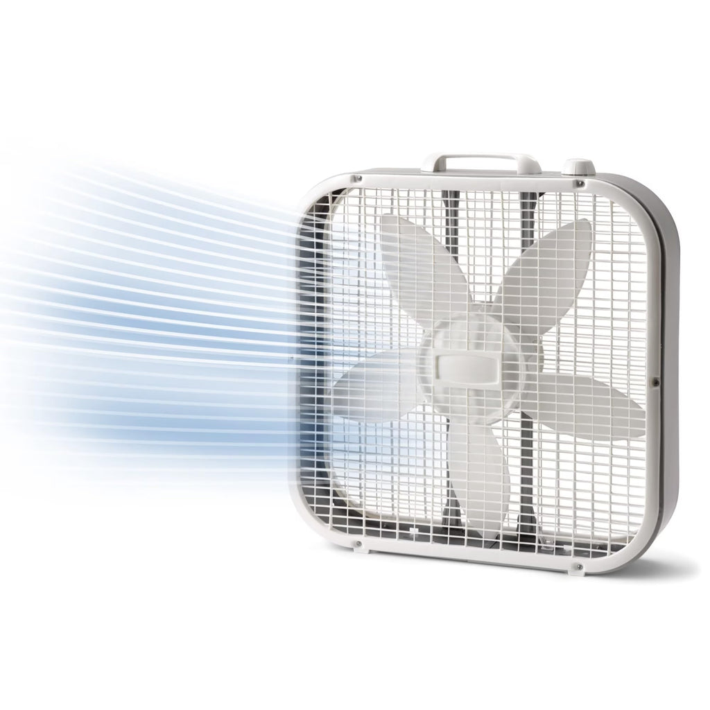 20 Inch 3-Speed Box Fan White D39421