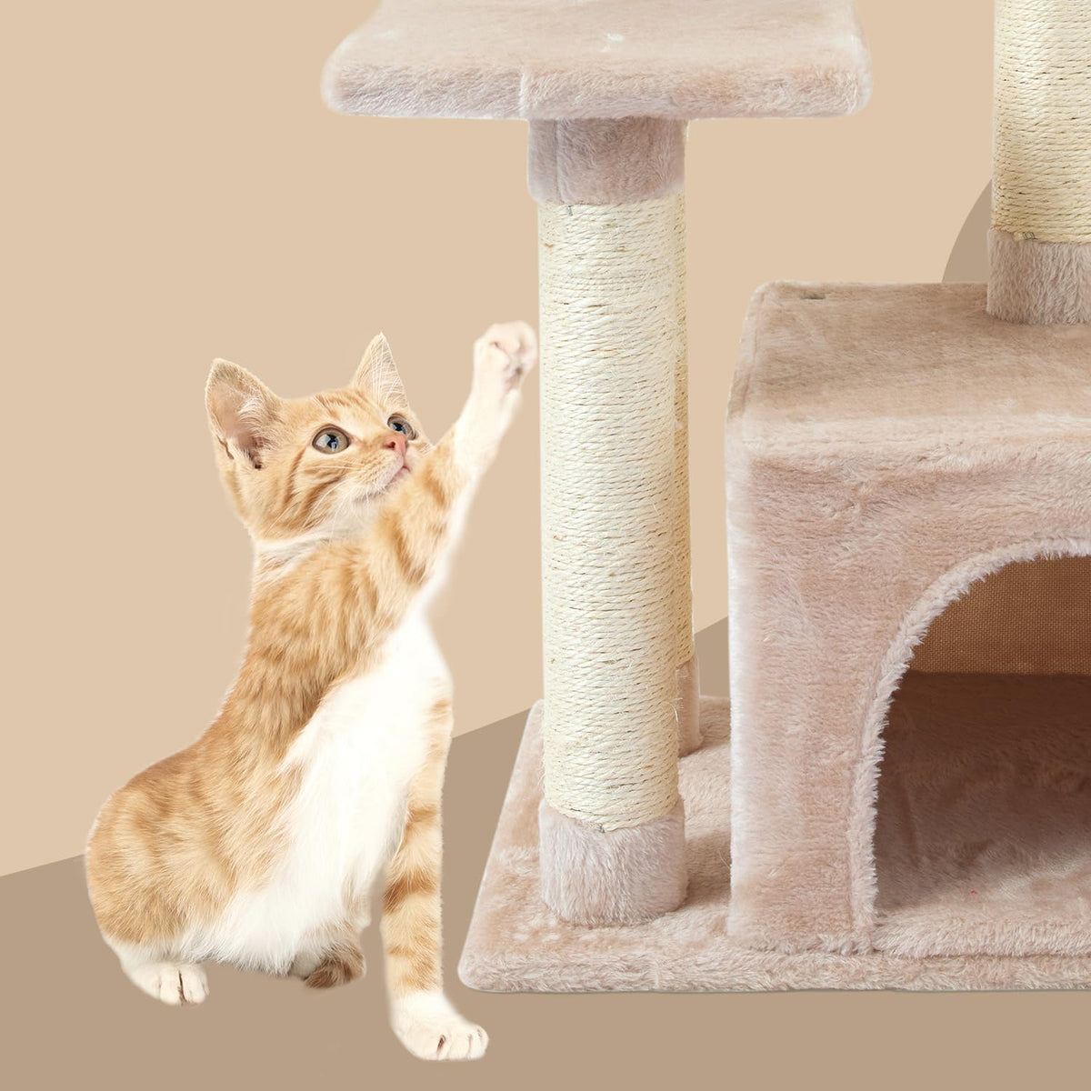 Cat Tree with Sisal Scratching Posts U44302