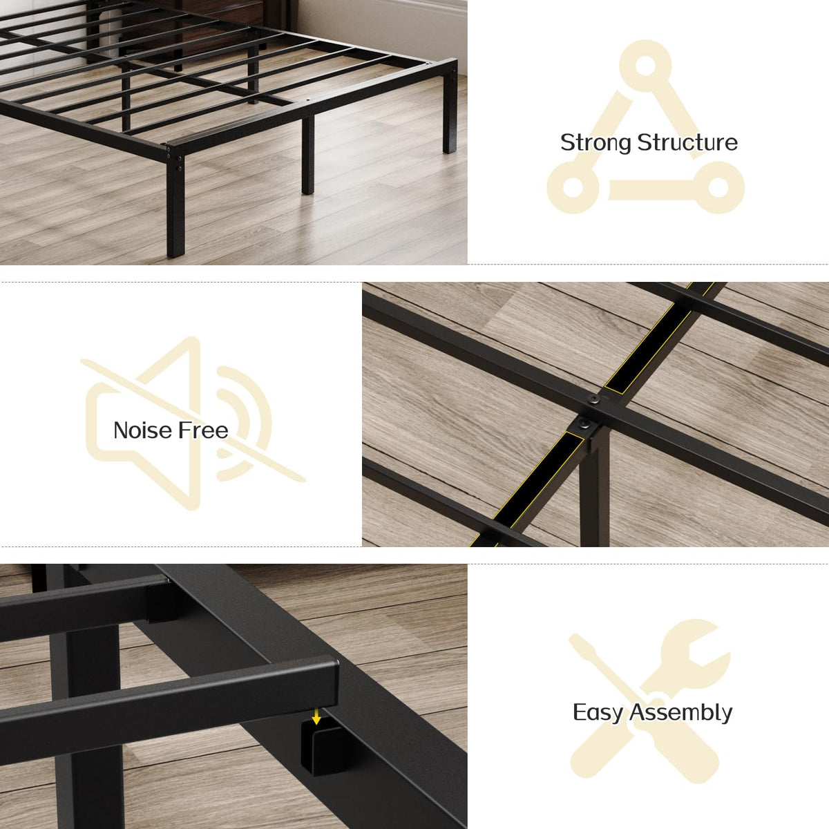 Full Bed Frame with Headboard A36744