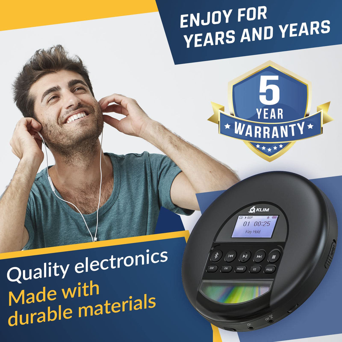 Portable CD Player with Headphones Y138370