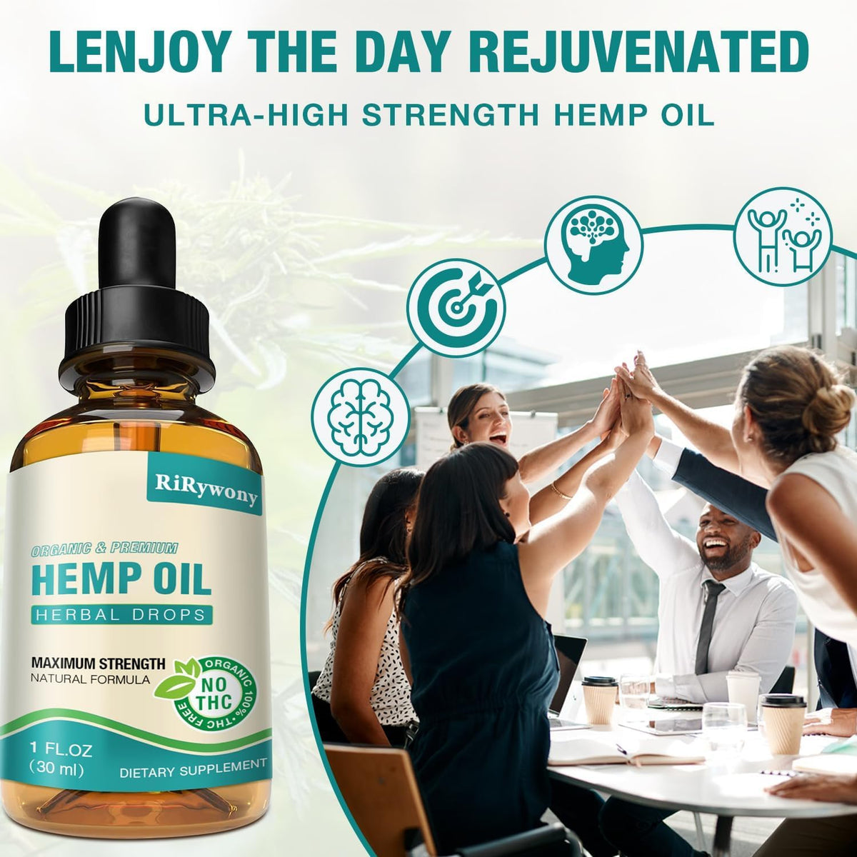 Organic Hemp Oil Drops 3-Pack I544