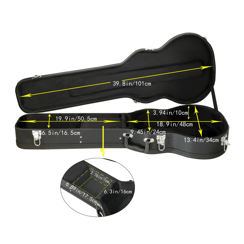 Electric Guitar Case Wooden Hard Shell Case With Lock Q32685