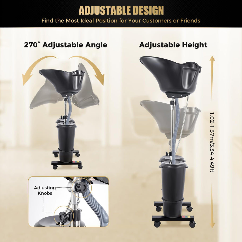 Portable Freestanding Upright Shampoo Basin X3089