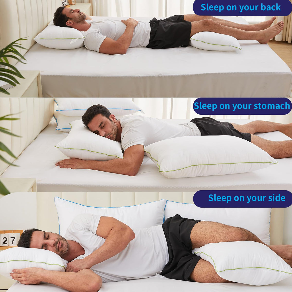 King Size Down Alternative Pillows Set of 2 W112
