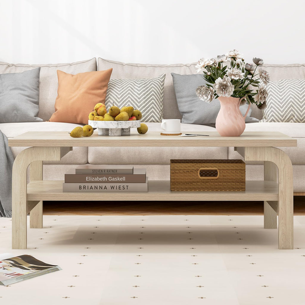 2-Tier Coffee Table with Storage R869698