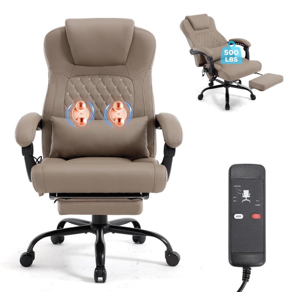 3D Kneading Massage Plus Size Office Chair E728
