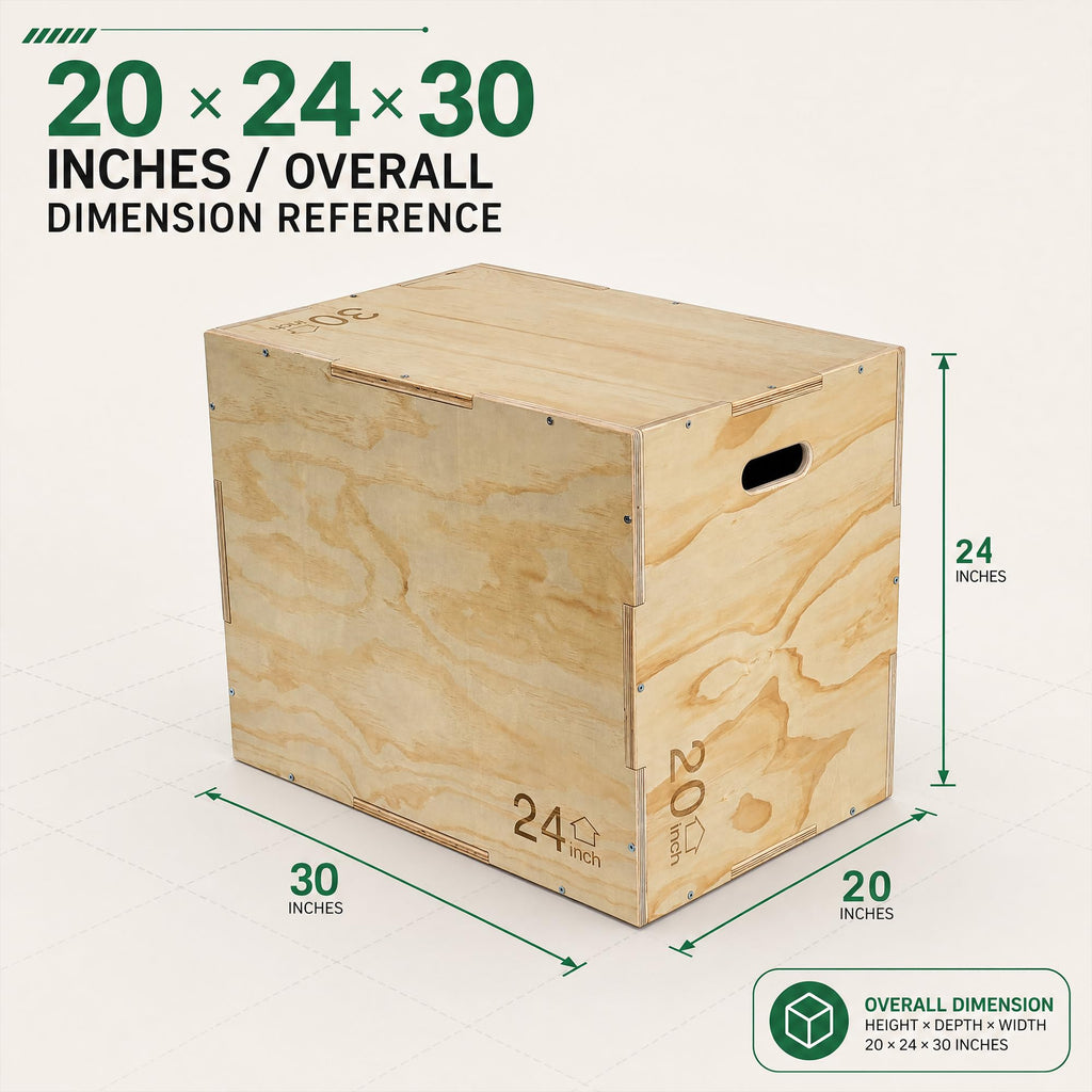 Non-Slip Wooden Plyo Box P2463