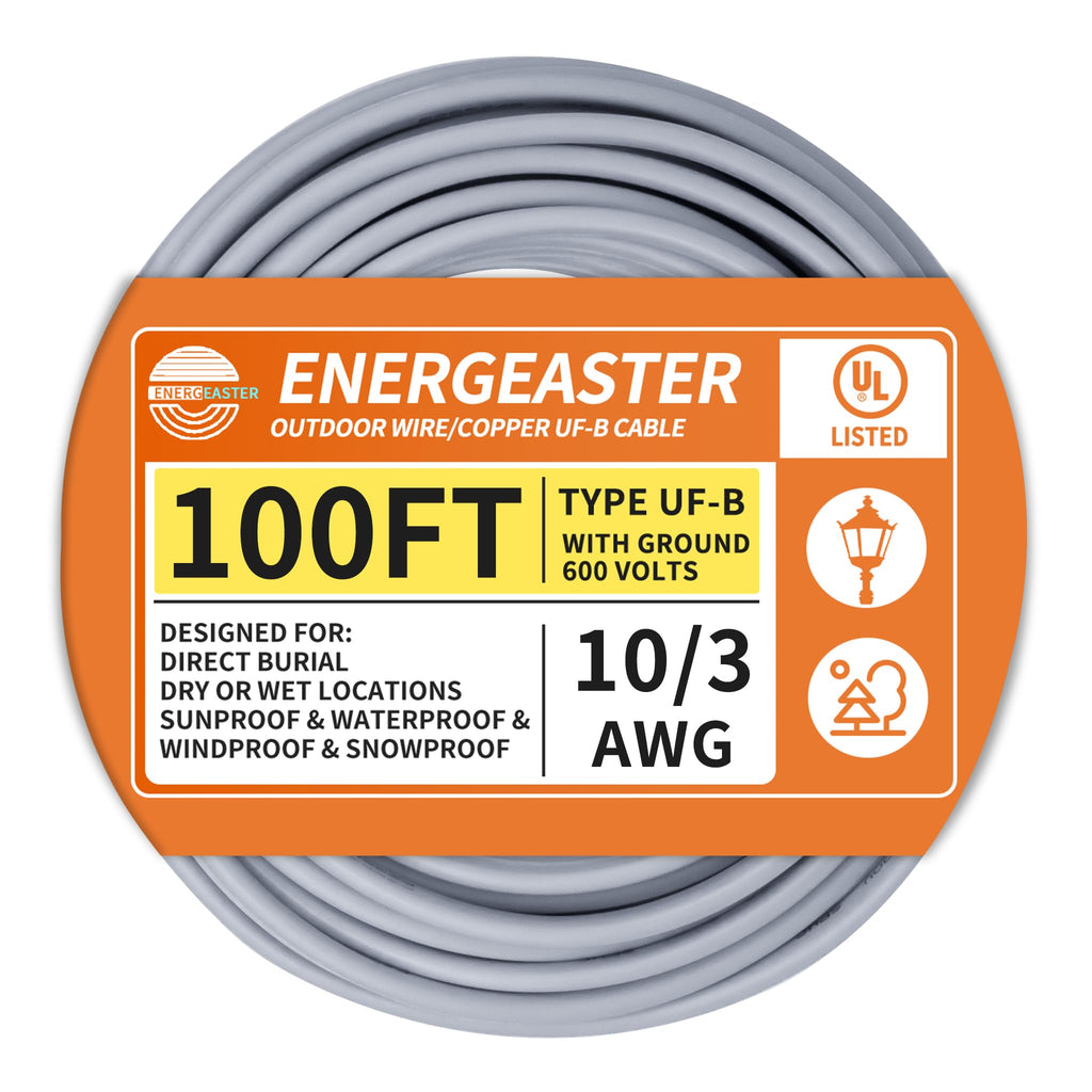 10/3 UF-B 100FT Underground Feeder Cable C152