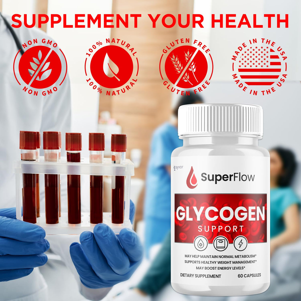 Glycogen Support Supplement 60 Capsules V810