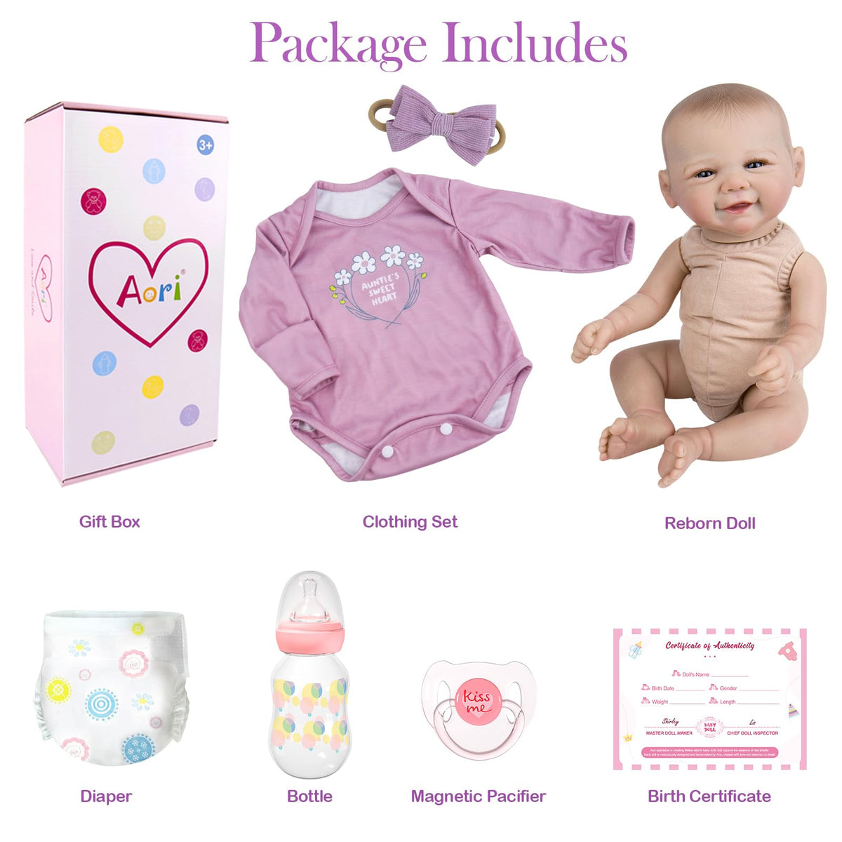 20 Inch Lifelike Baby Doll W9494
