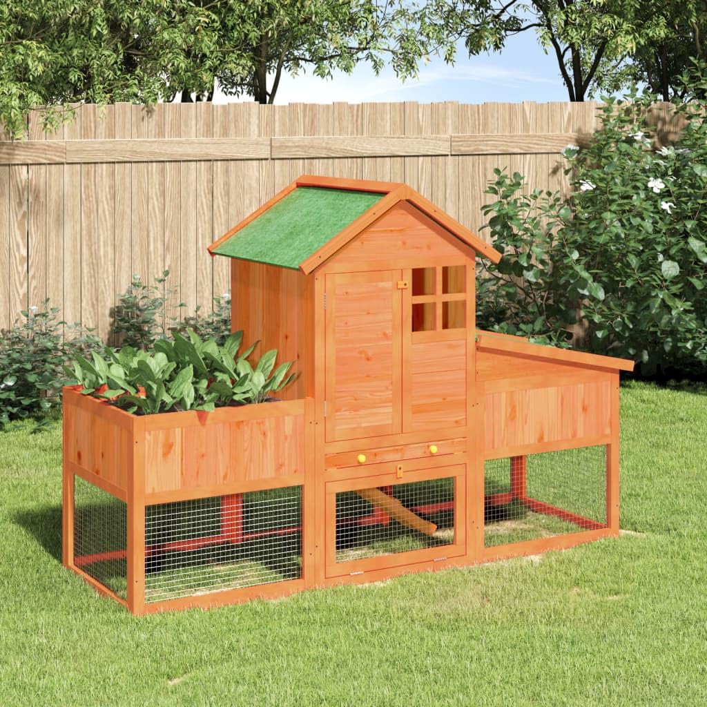 2-Tier Wooden Rabbit Hutch Z214339