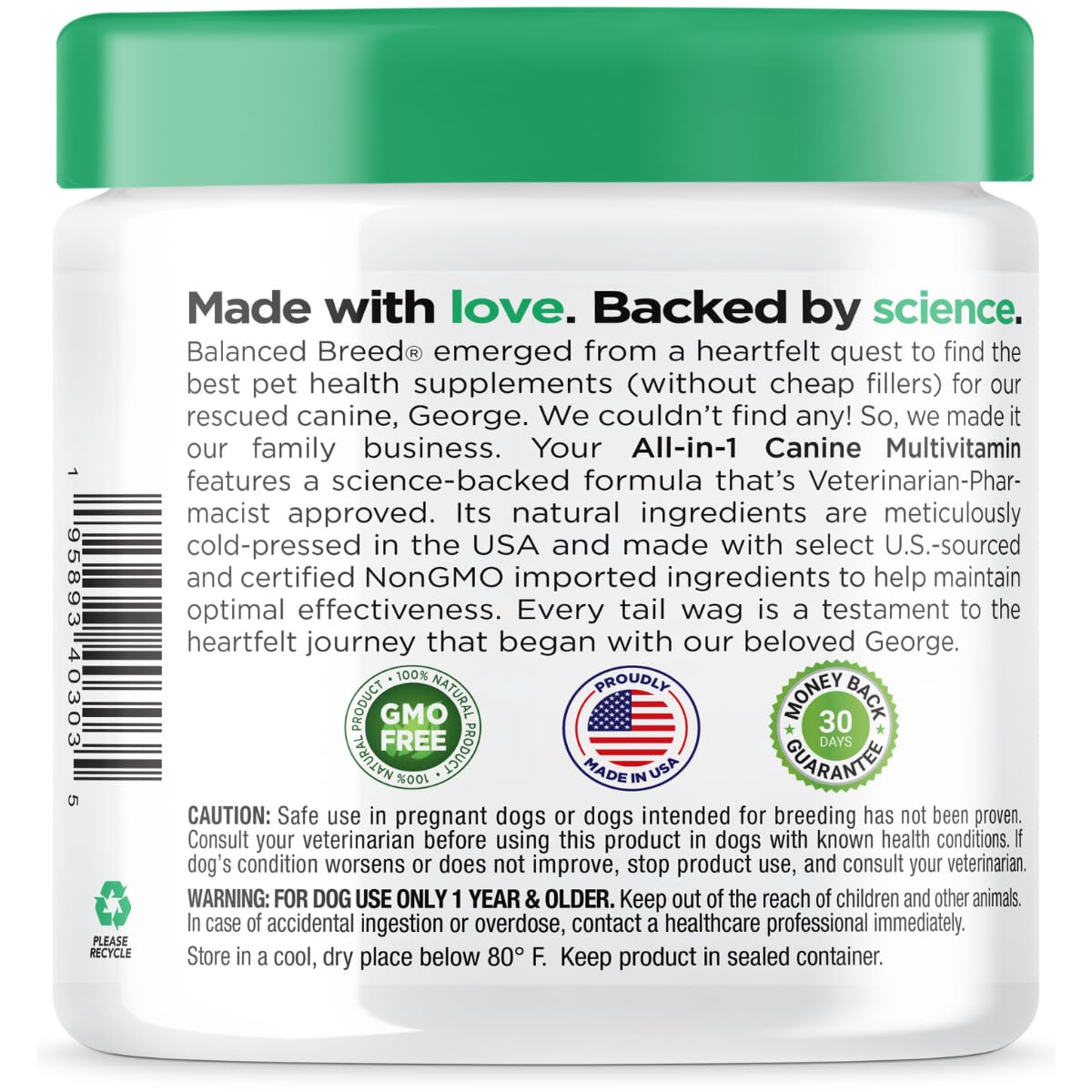 Dog Multivitamin Soft Chew Glucosamine Z681759