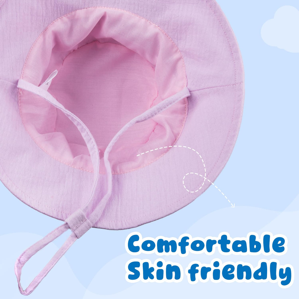 Muslin Baby Sun Hat Bucket Hats W744
