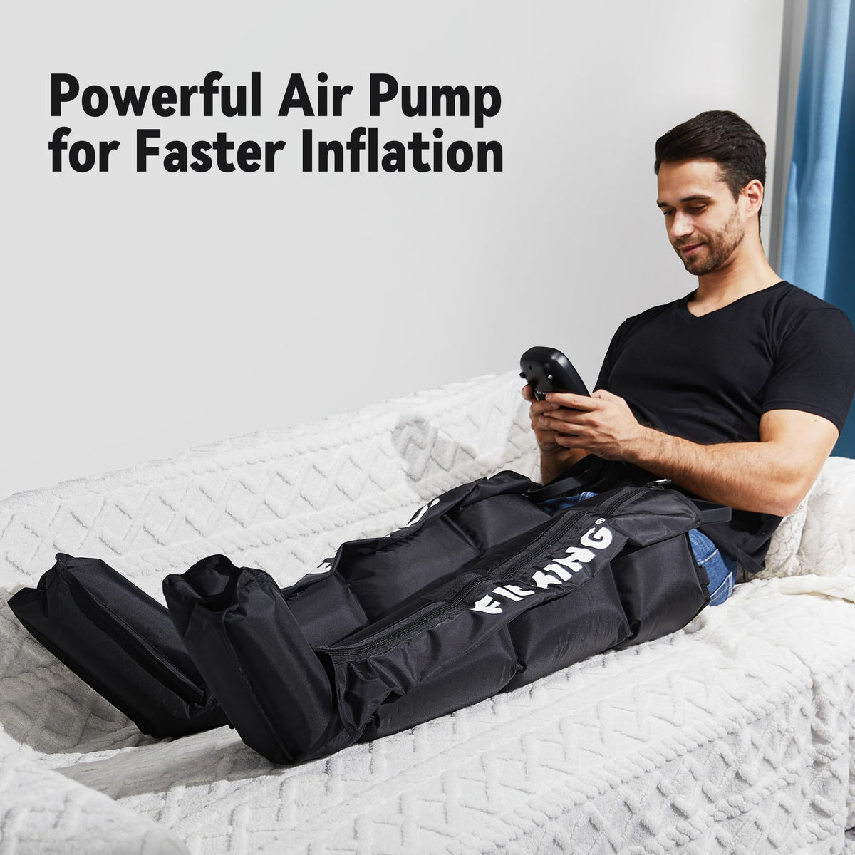 Air Compression Recovery System Full Leg Massager Boots O220517