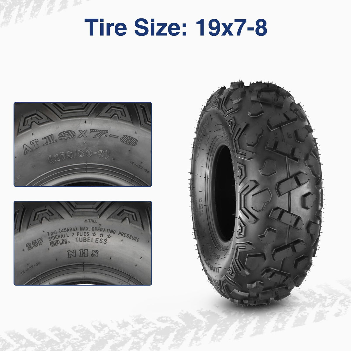 19x7-8 ATV Tires Set of 2 O7465