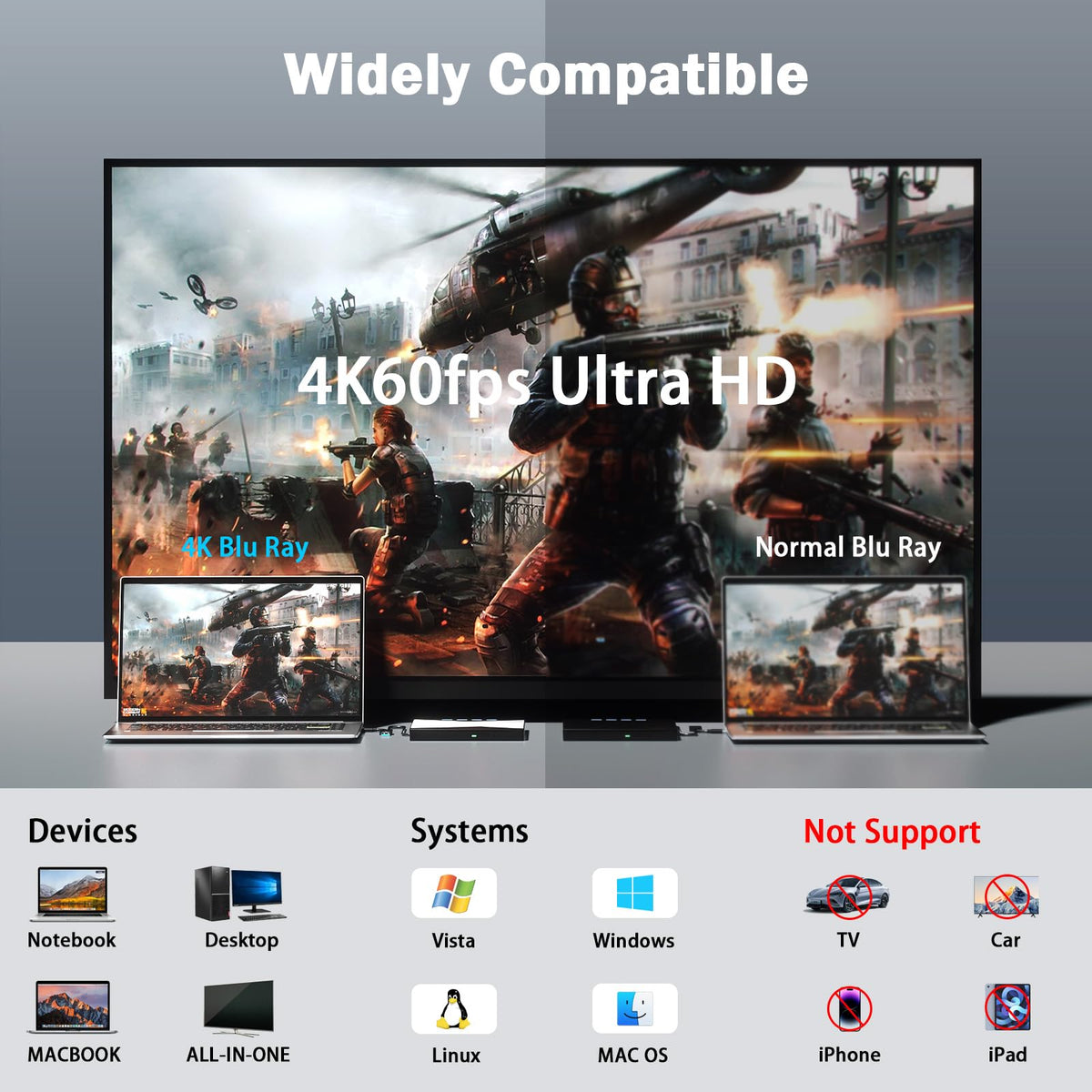 4K External Blu Ray Drive G443658