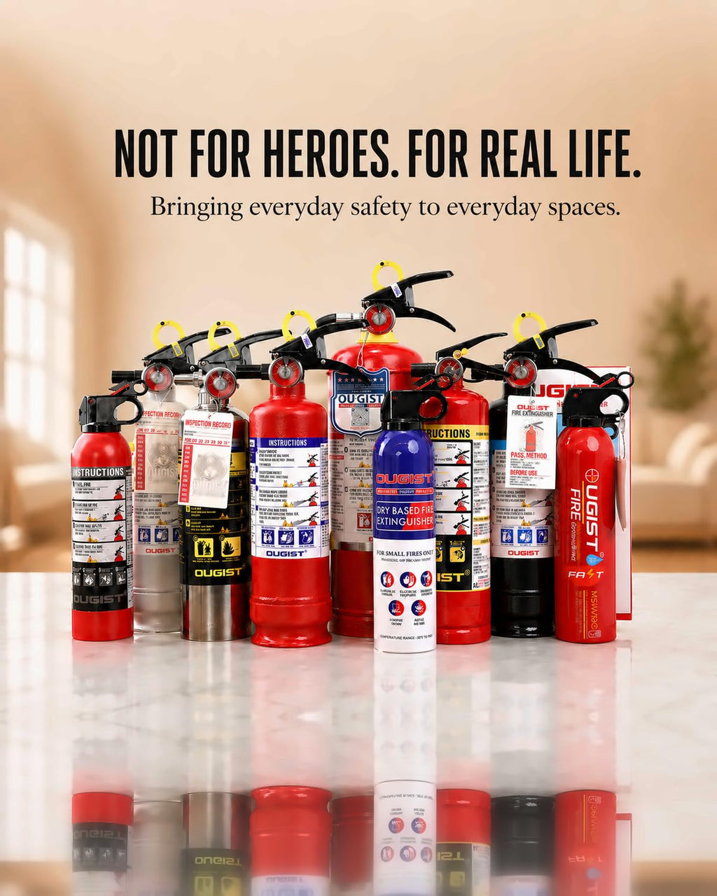Car Fire Extinguisher 2.5lb Dry Chemical 1 Pack D65193