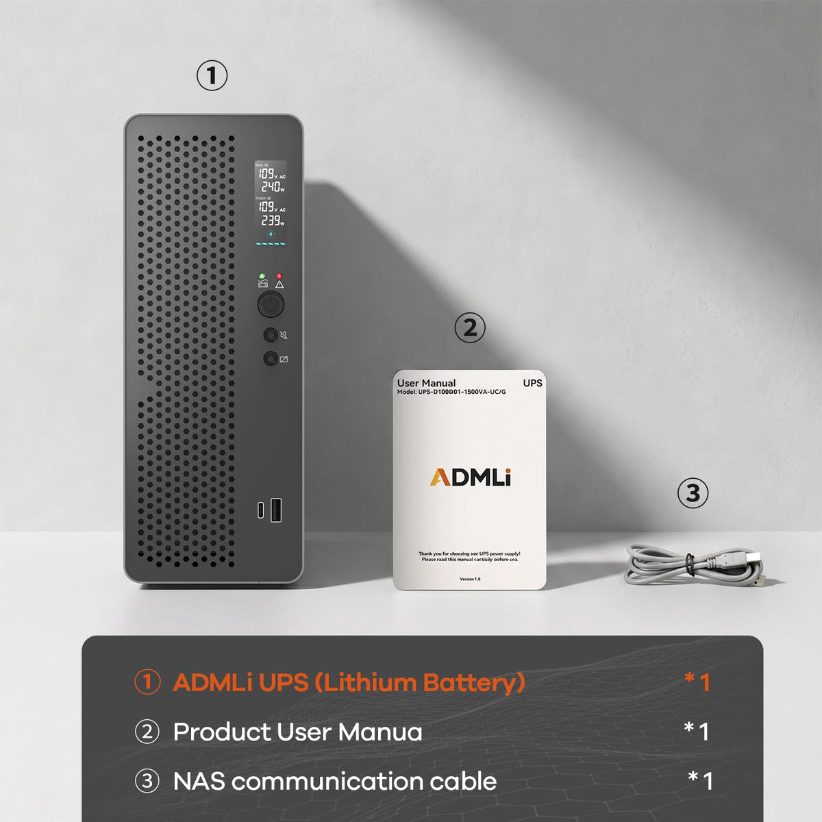1500VA/1000W LiFePO4 UPS Battery Backup E299147
