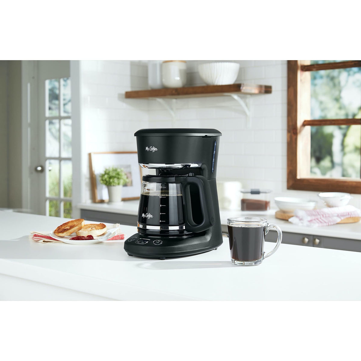 12-Cup Programmable Coffeemaker Black Y954263