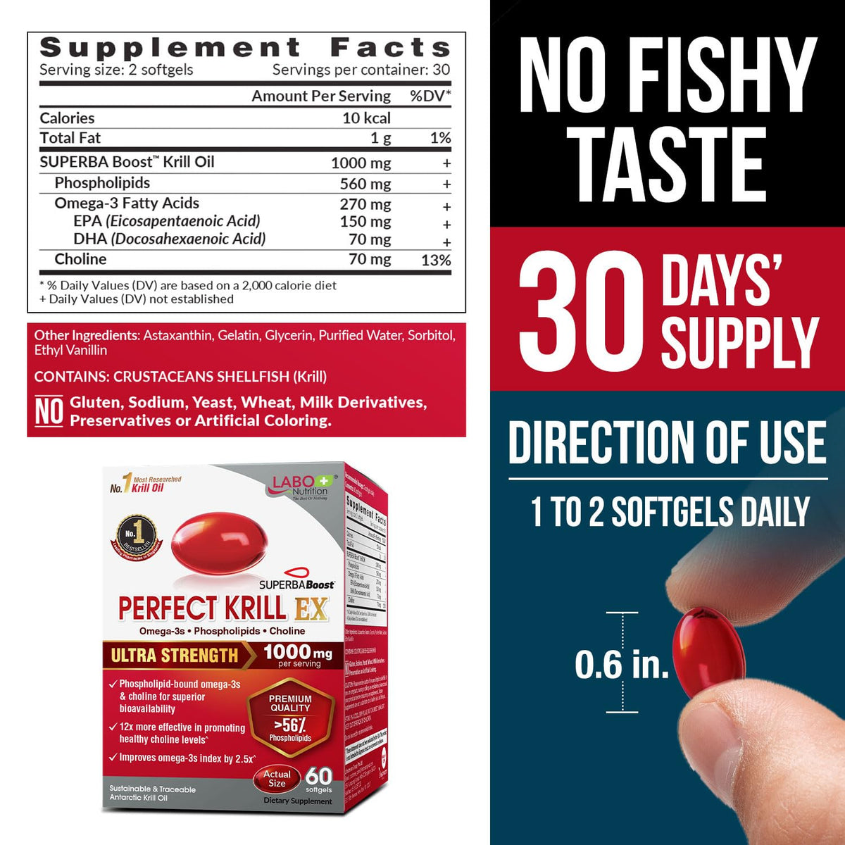 Omega-3 Krill Oil 60 Ct x 2 Pack C77150