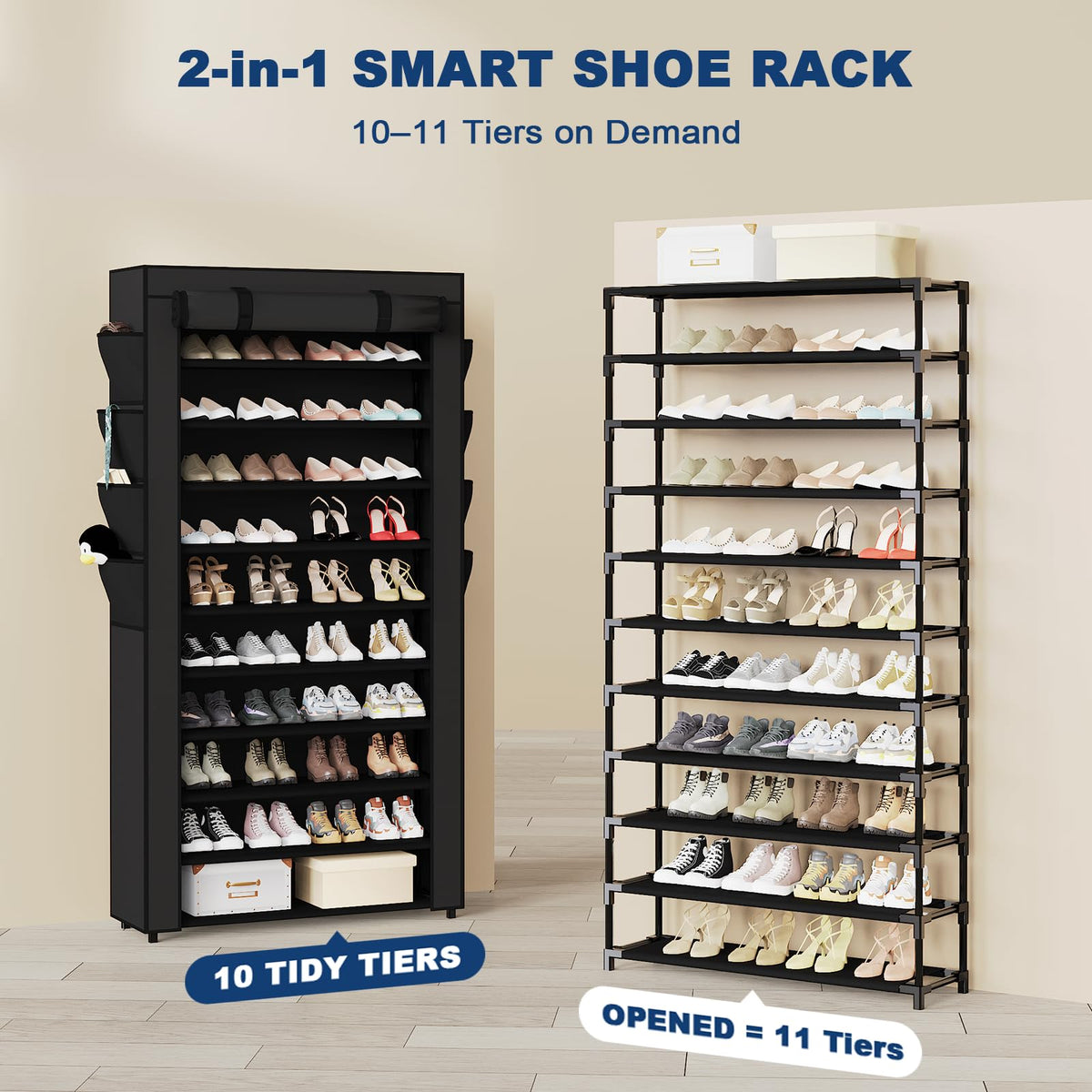 Shoe Rack with Cover F975834