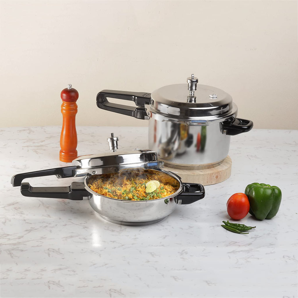 Stainless Steel Pressure Cooker, Outer Lid, 3 Litre Q4109