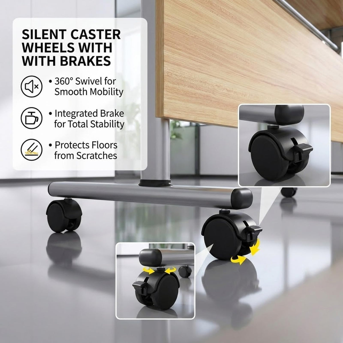 Folding Conference Table with Lock Casters U888
