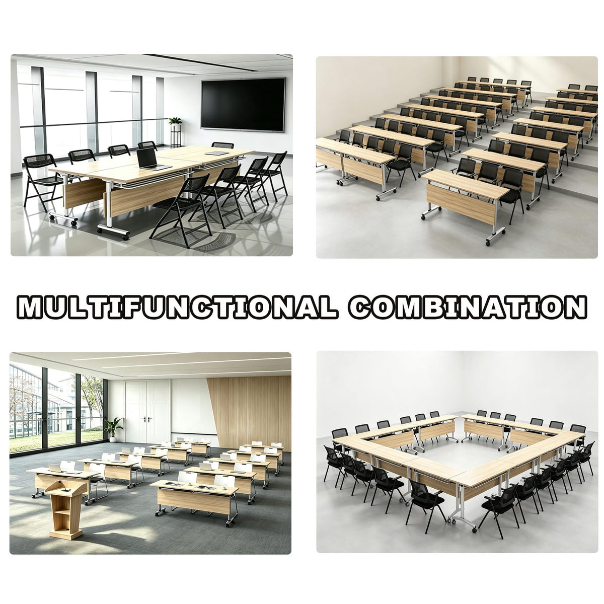 Folding Conference Table with Lock Casters U888