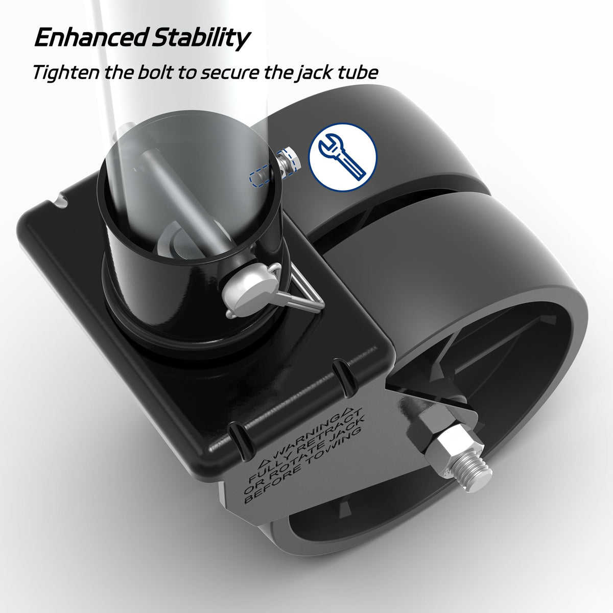 Dual 6" Trailer Jack Swivel Caster Wheel L388