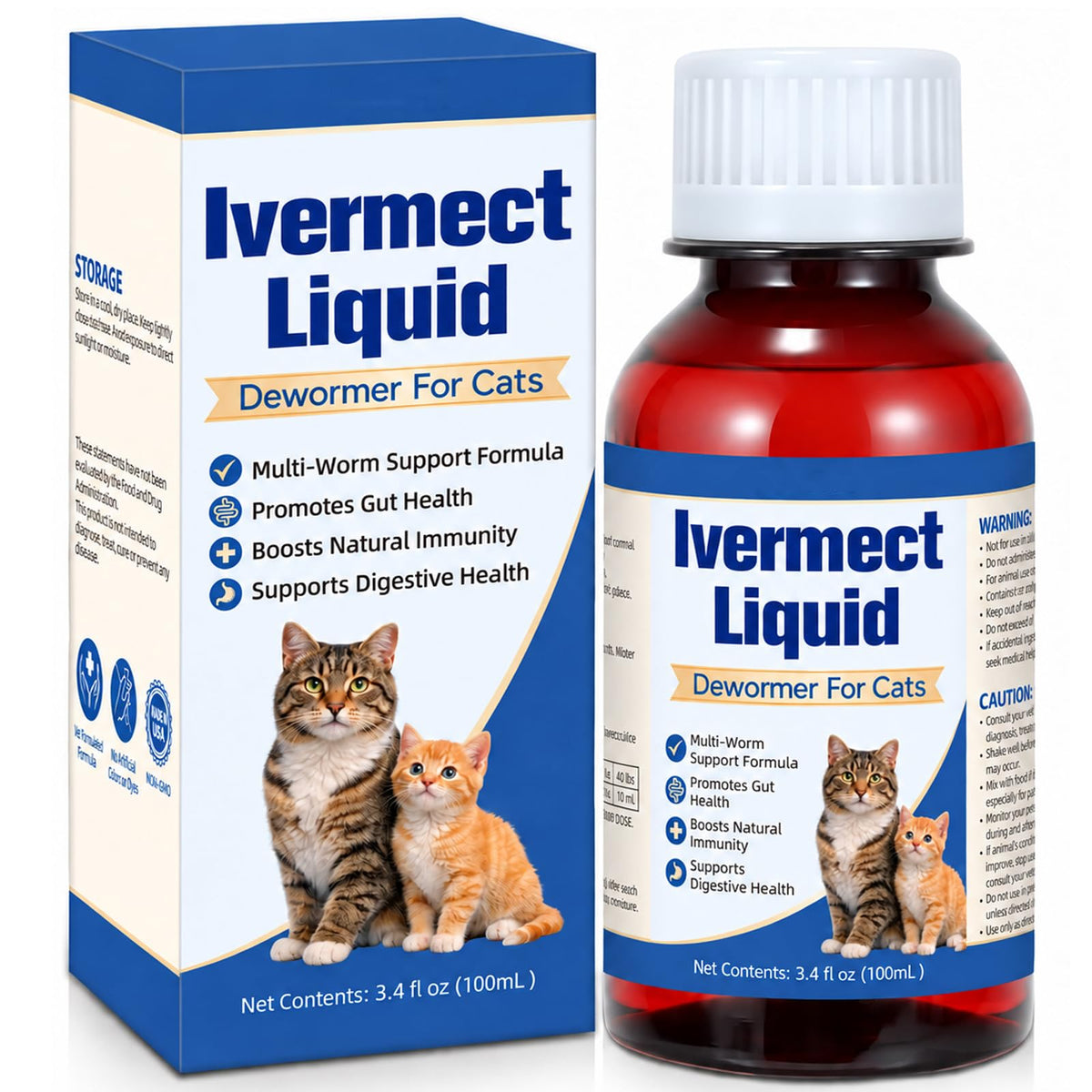 Broad Spectrum Cat Dewormer 100mL Q339378
