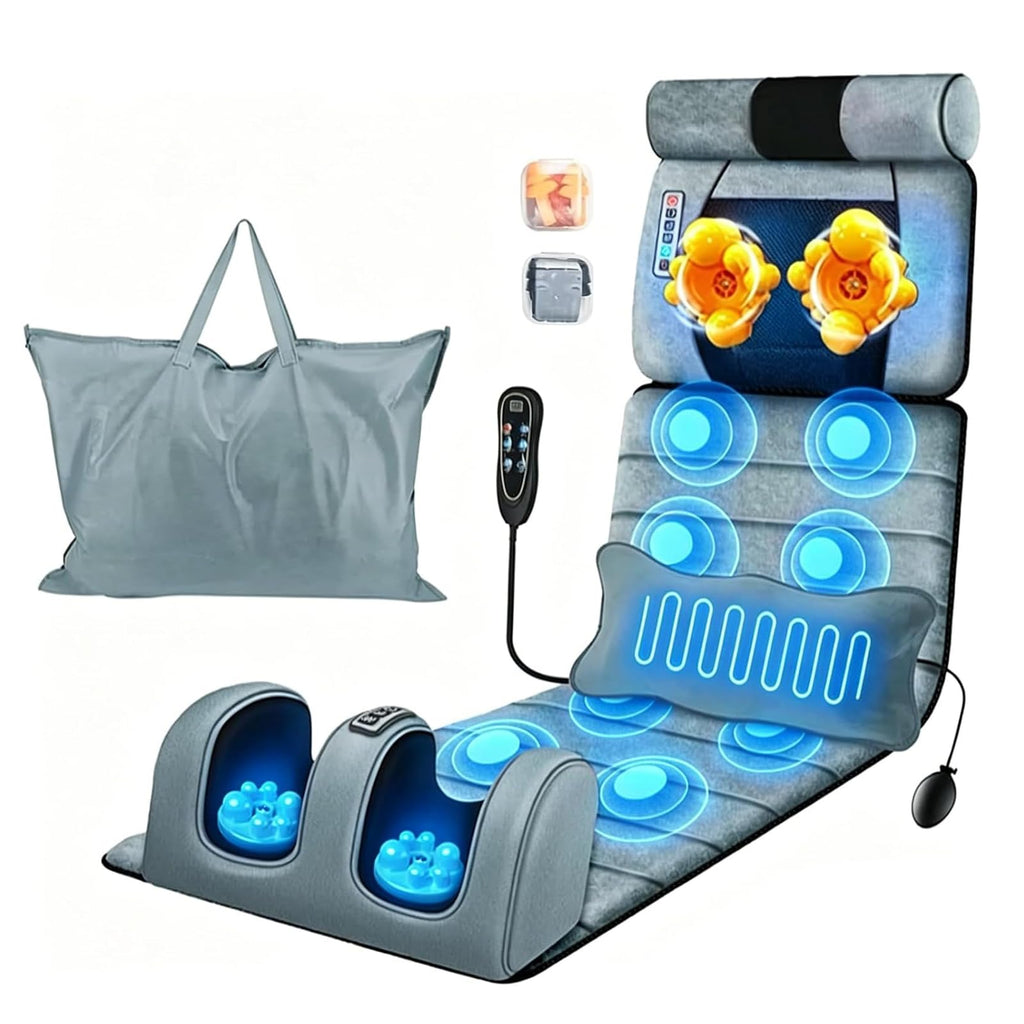 Full Body Electric Heating Vibration Massage Mat Cushion N4109