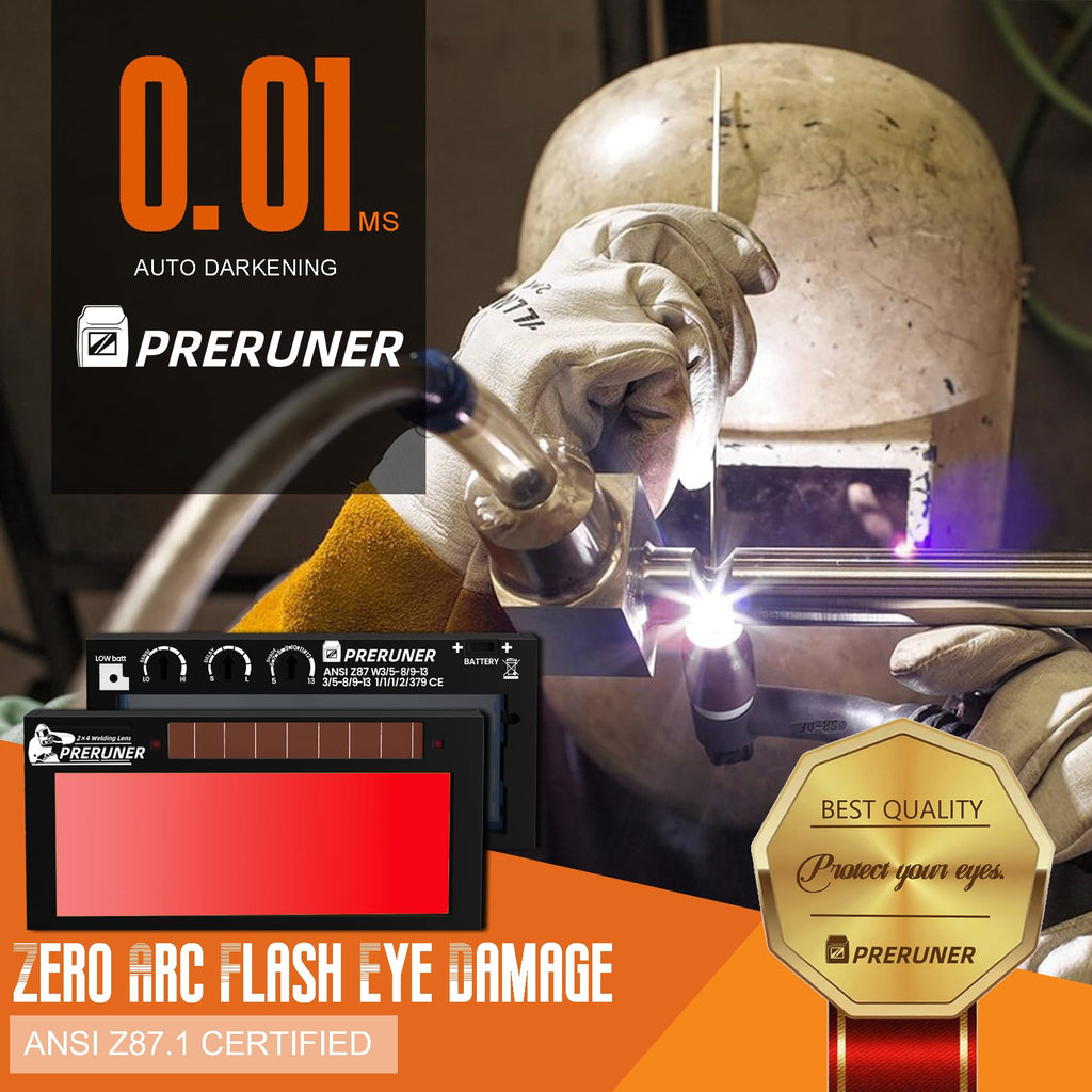 Red Shade 5-13 Auto Darkening Welding Lens 2x4-1/4 T692902