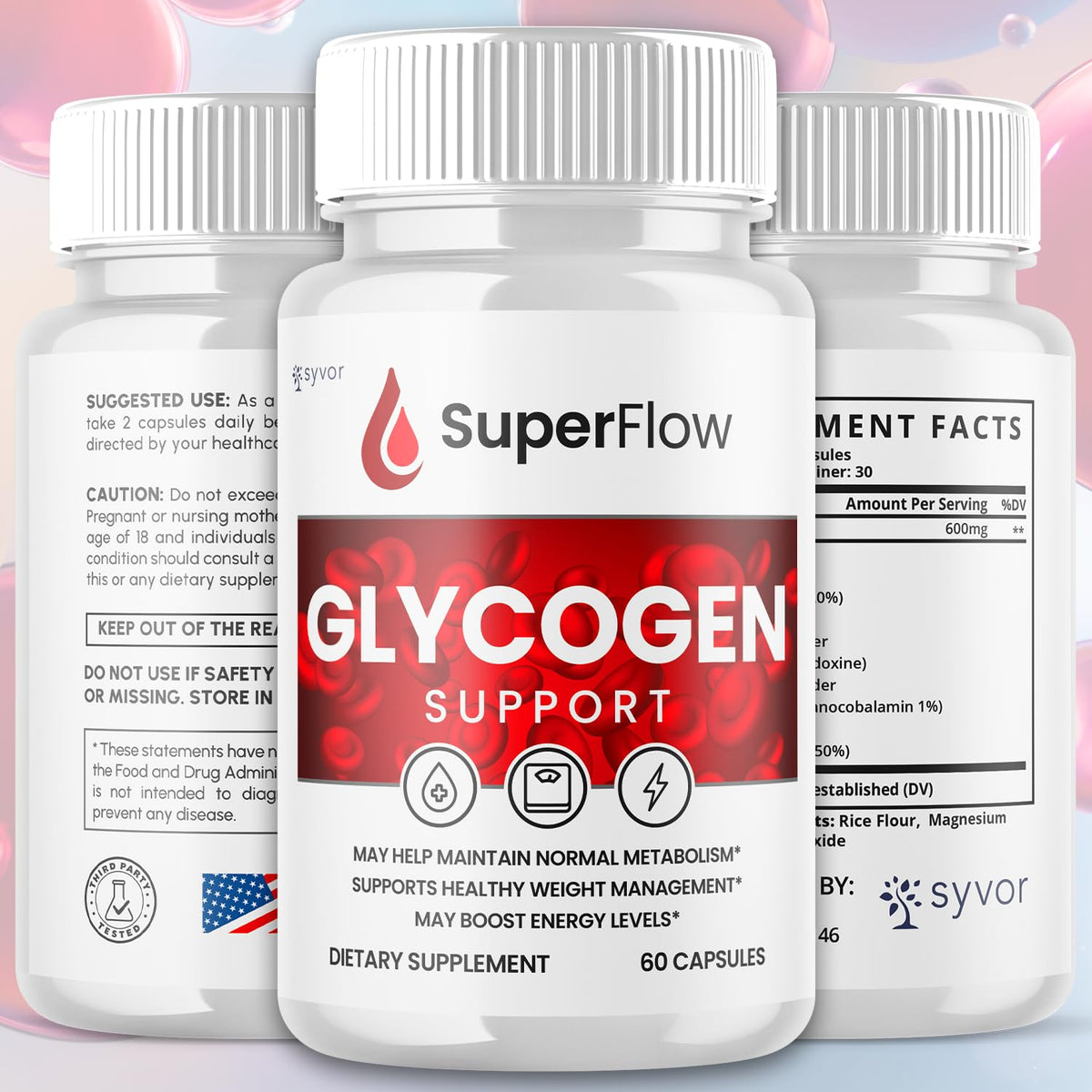 Glycogen Support Supplement 60 Capsules V810