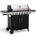 6-Burner Propane Gas Grill with Infrared Sear Side Burner D996