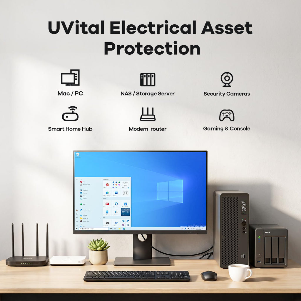 1500VA/1000W LiFePO4 UPS Battery Backup E299147