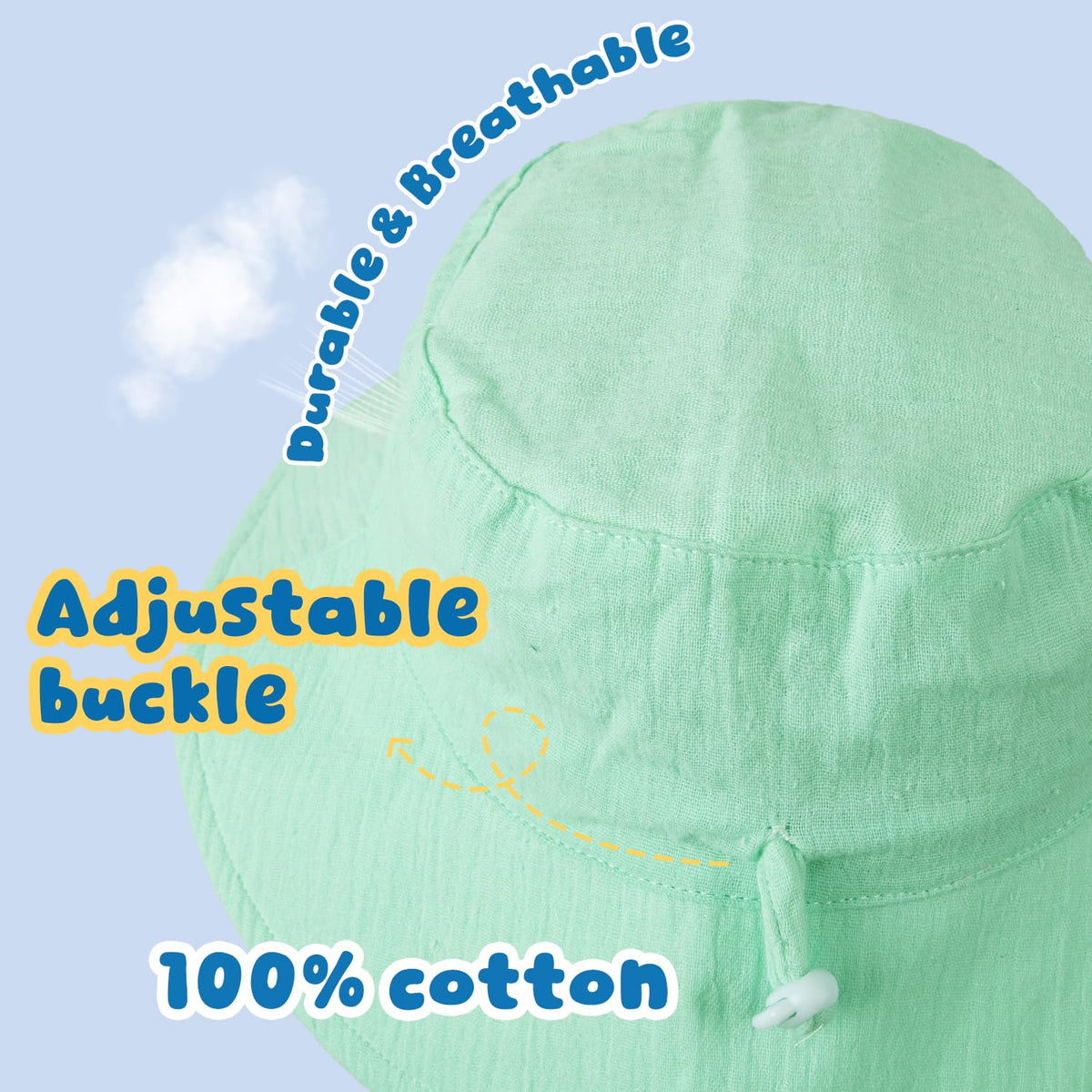 Muslin Baby Sun Hat Bucket Hats W744