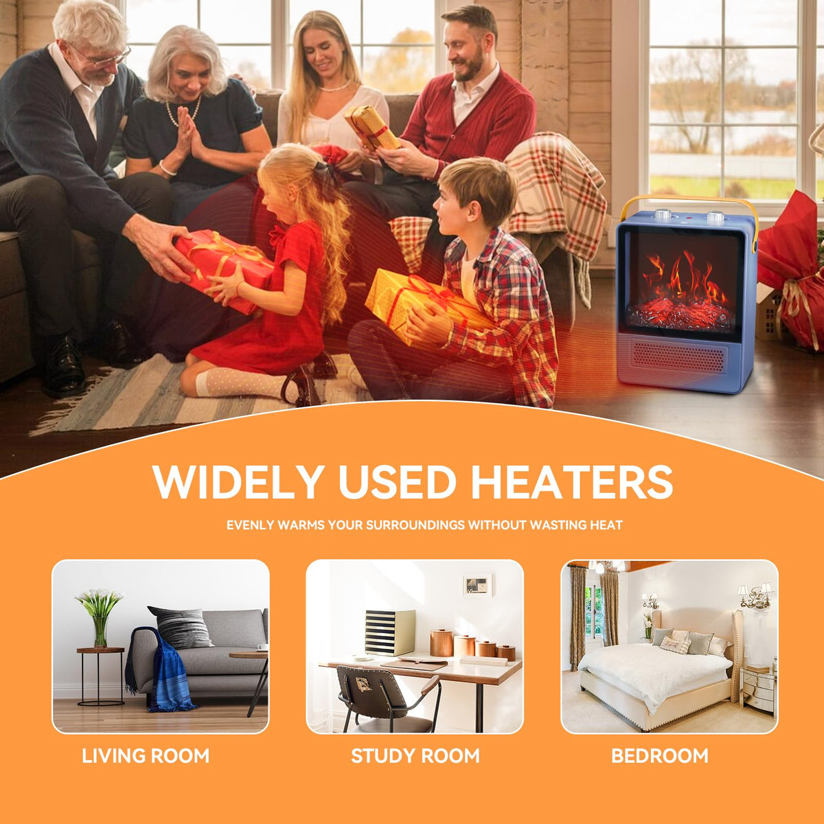 20 Inch High Velocity Floor Fan and 1500W Portable Electric Heater Z7610