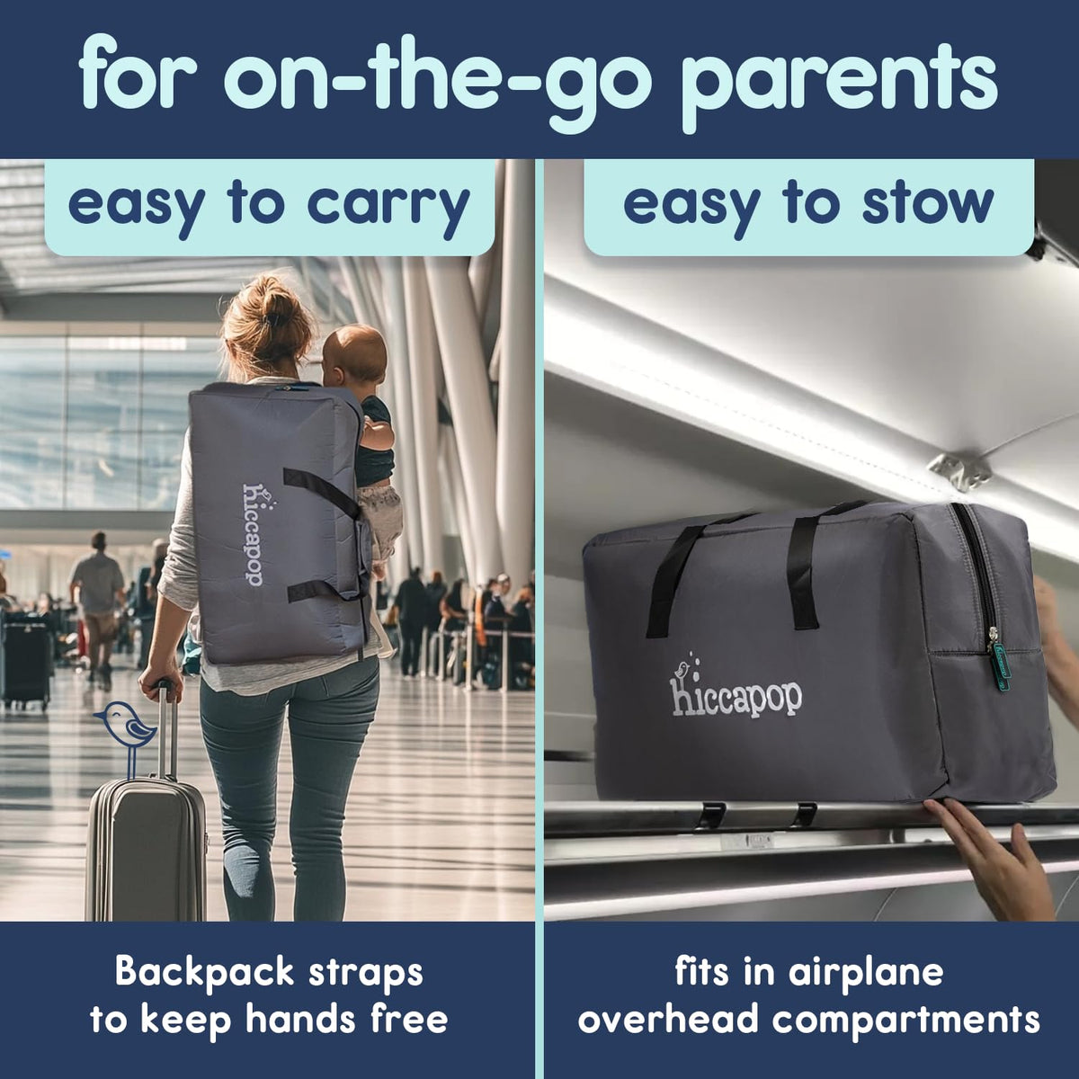 Portable Travel Crib with Carry Bag Z443633