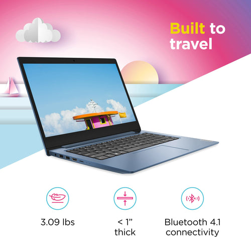 14" HD Laptop Intel Celeron N4020 4GB RAM 64GB Storage Ice Blue H39961