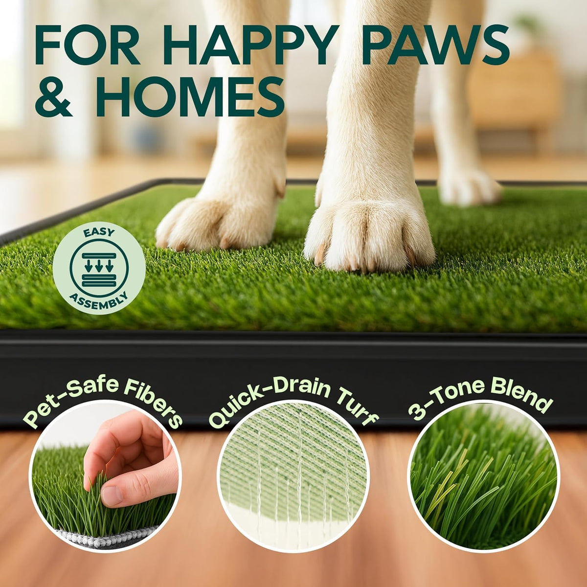 23”x35” Artificial Grass Dog Potty Pad with Tray S247846