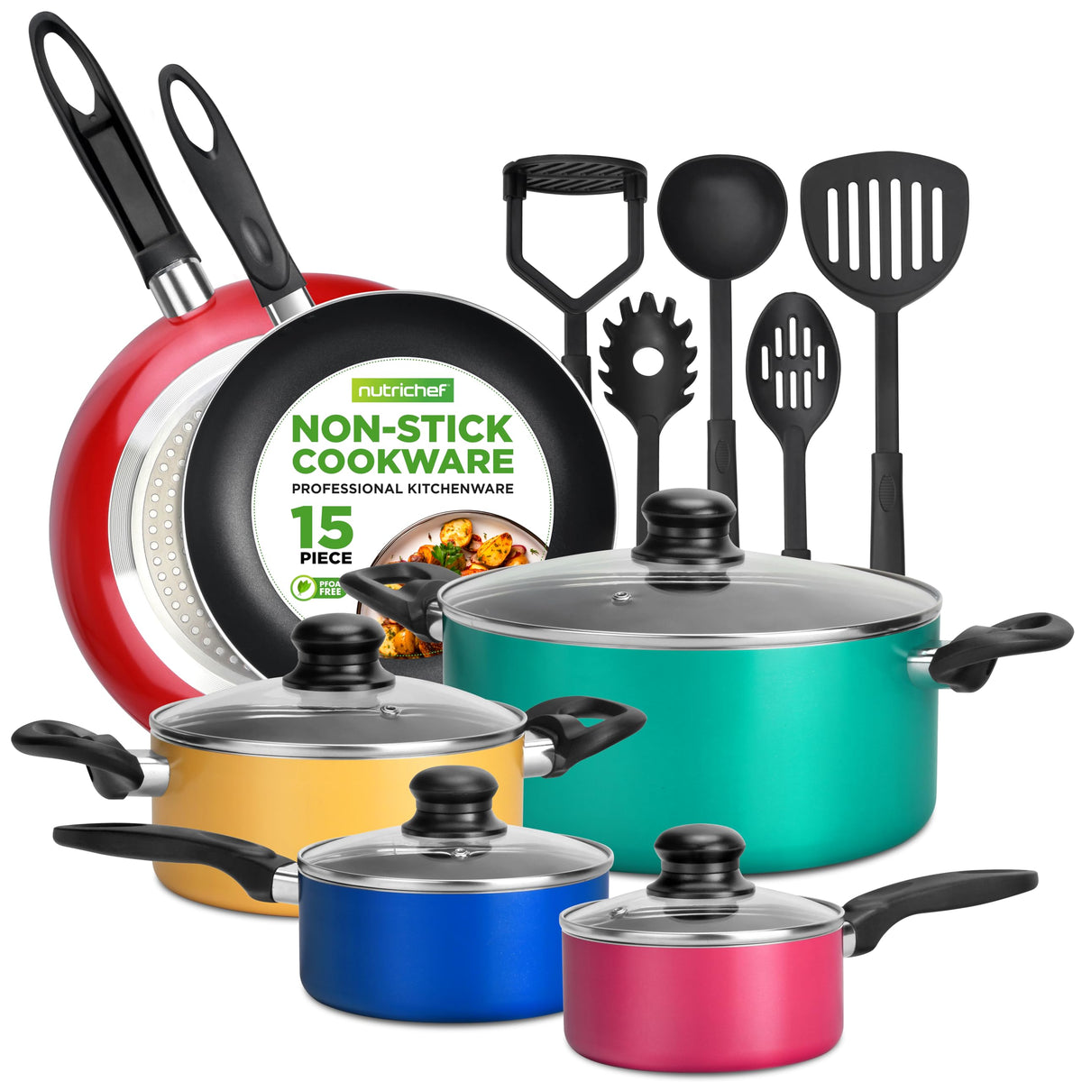 15 Piece Non Stick Cookware Set P209