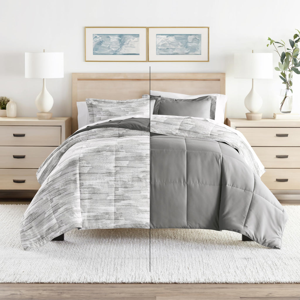 Reversible King Size 3 Piece Comforter Set J53095