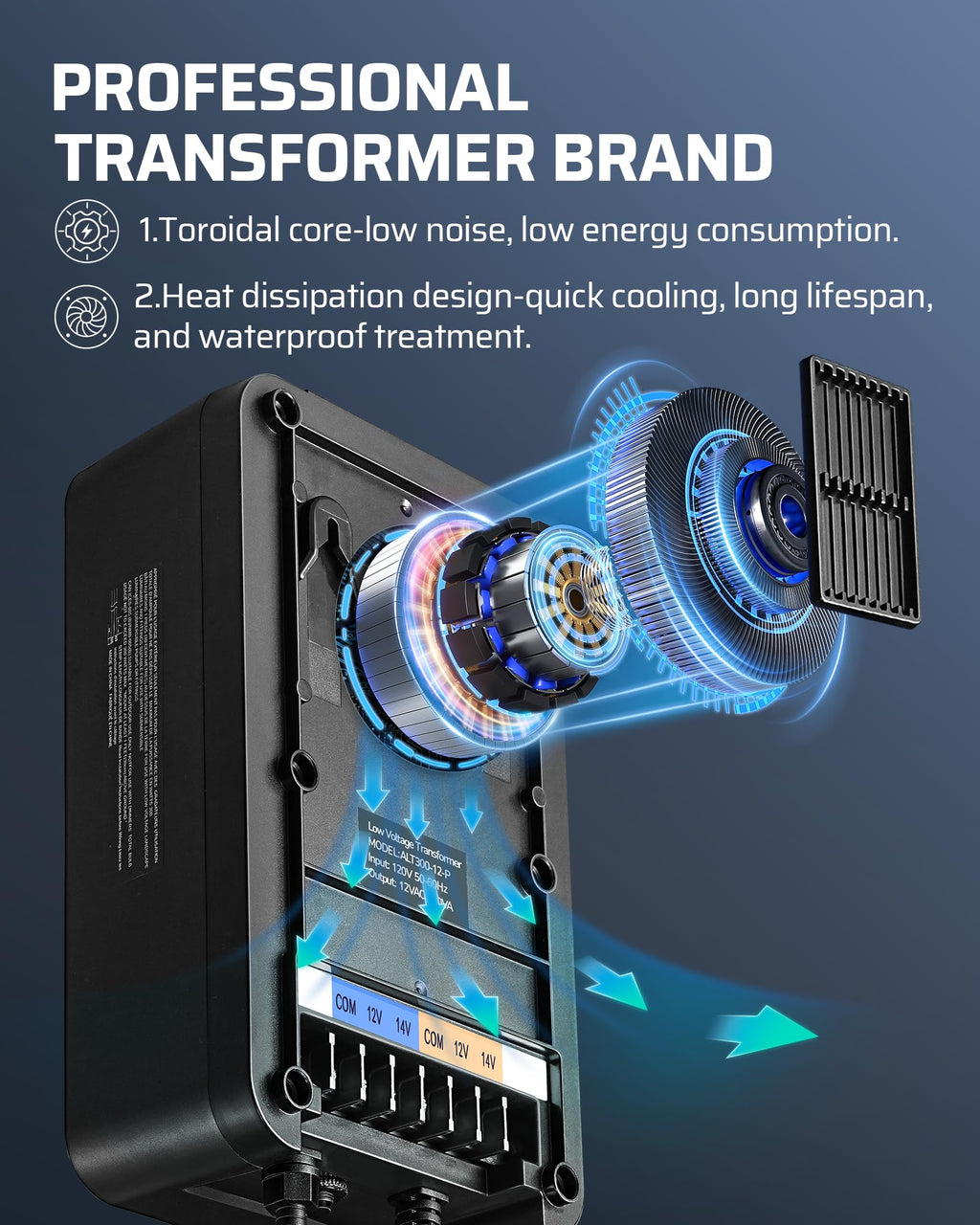 200W Low Voltage Transformer with Photocell Sensor & Timer C405028
