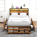 Queen Bed Frame with 8 Storage Drawers S3973