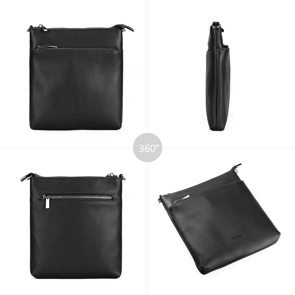 Genuine Leather Crossbody Purses with Adjustable Shoulder Strap P529420