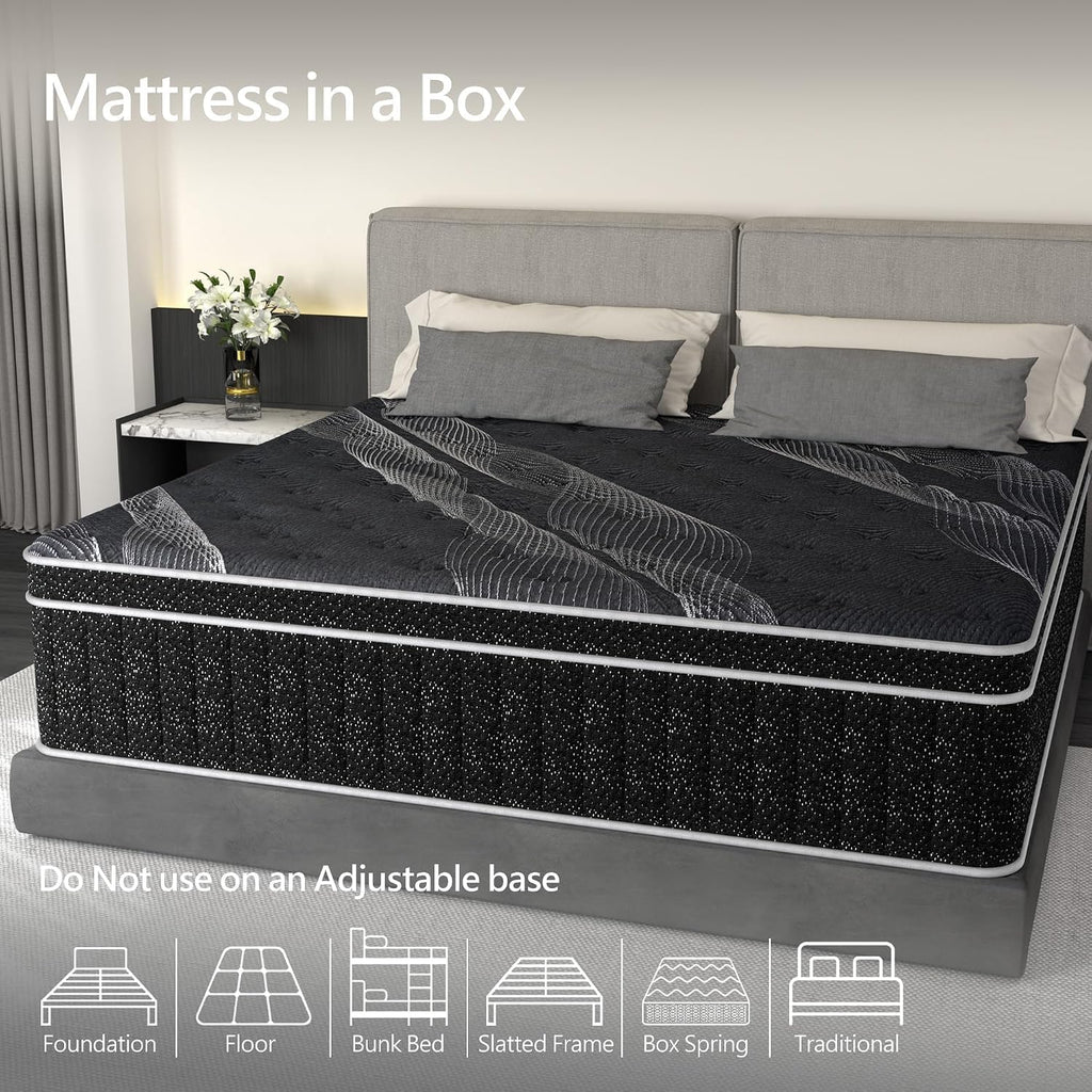 Full Size 12 inch Hybrid Memory Foam Mattress X8170