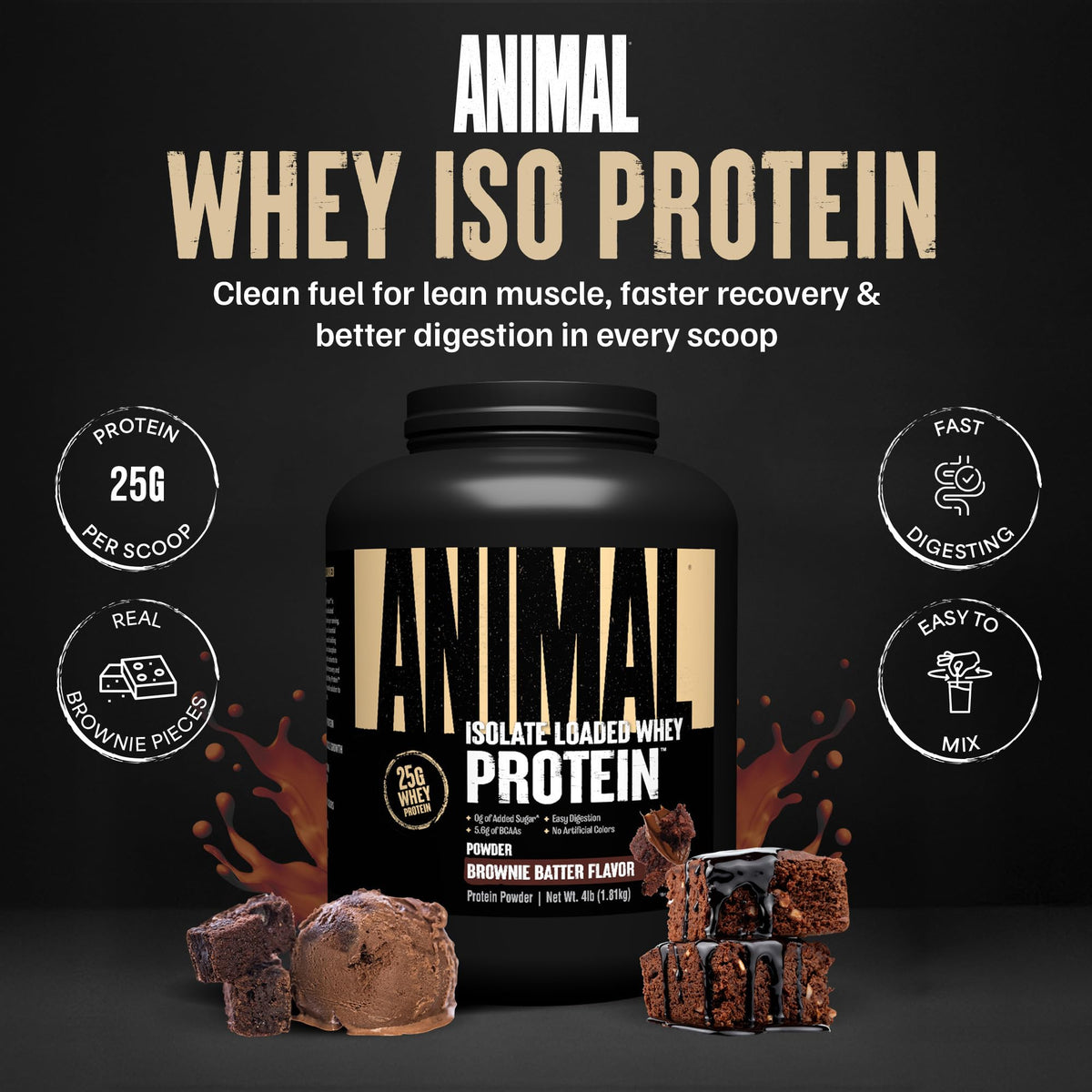 Whey Isolate Protein Powder 4LB B431