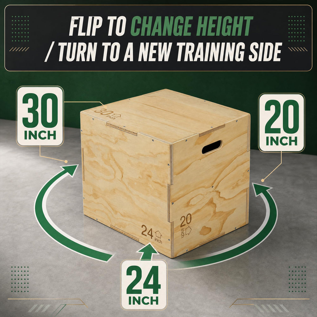 Non-Slip Wooden Plyo Box P2463