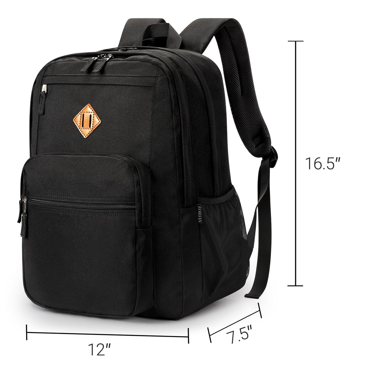 Black 26L Water Resistant Backpack U3721